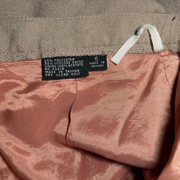 MIDI BEIGE OFFICE SKIRT - Picture 5 of 5